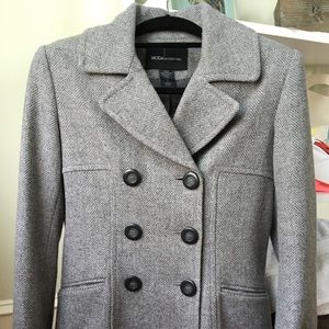 Moda International Pea Coat in Gray